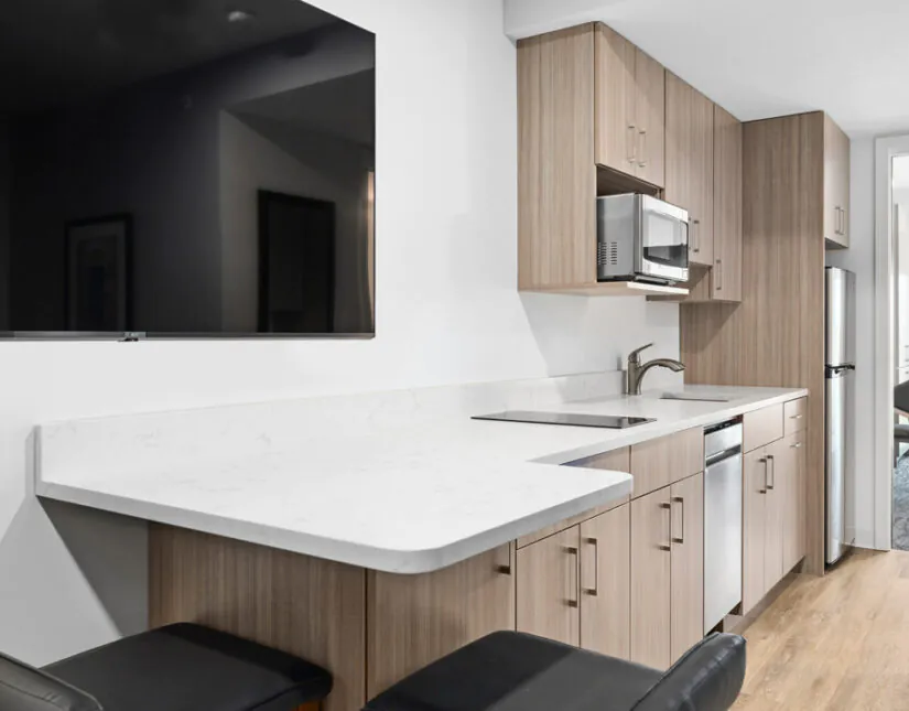 The Kitchen area at HomAwhile.