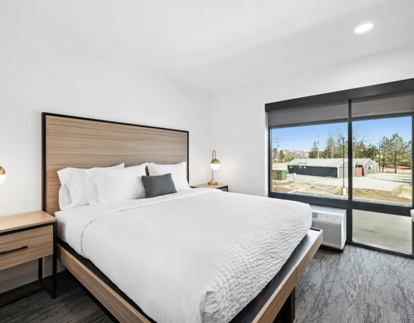 King One Bedroom Suite with LG All-in-One Compact Washer/Dryer